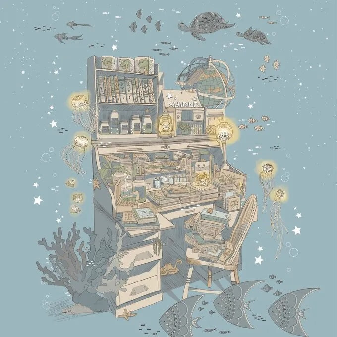 柴尾shibao 海底の工作桌 透明資料夾