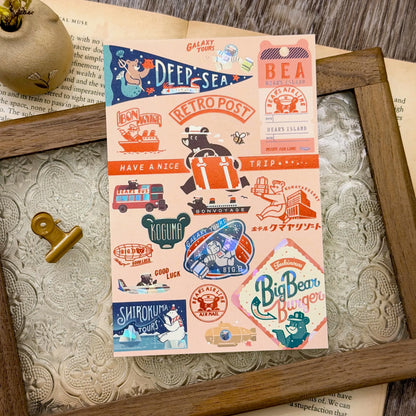 燙金郵票明信片 大熊郵便