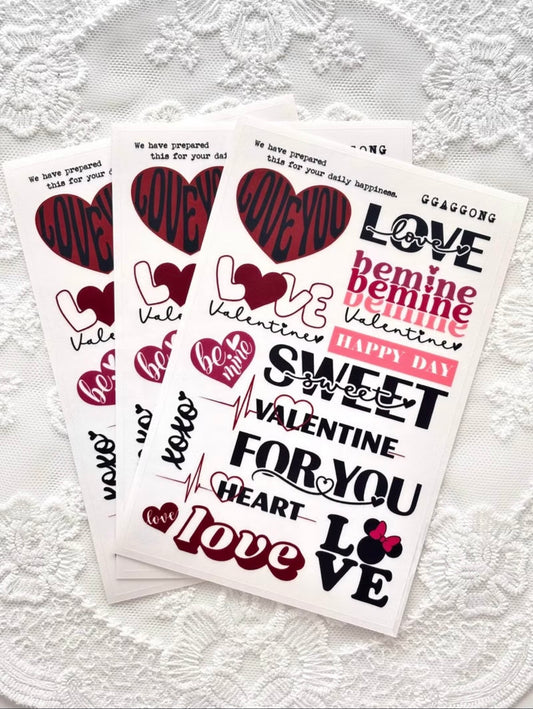 情人節文字 PET貼紙包