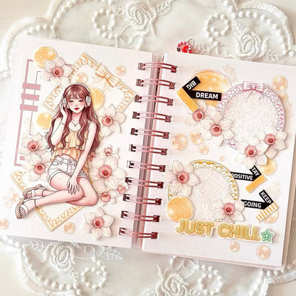 可愛女孩插畫2 便箋紙包