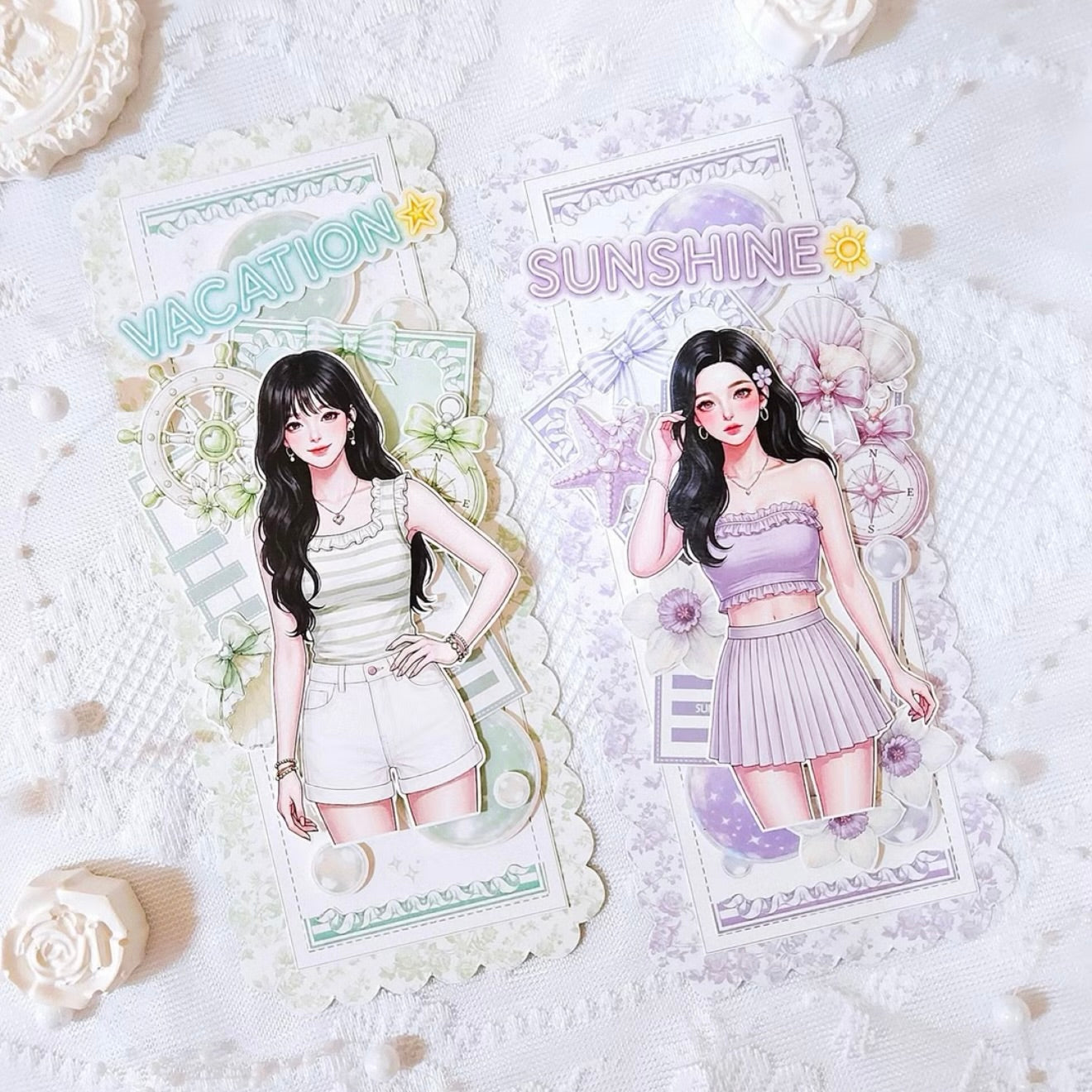 可愛女孩插畫2 便箋紙包