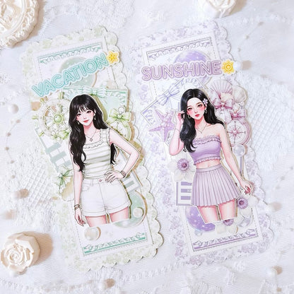 可愛女孩插畫2 便箋紙包