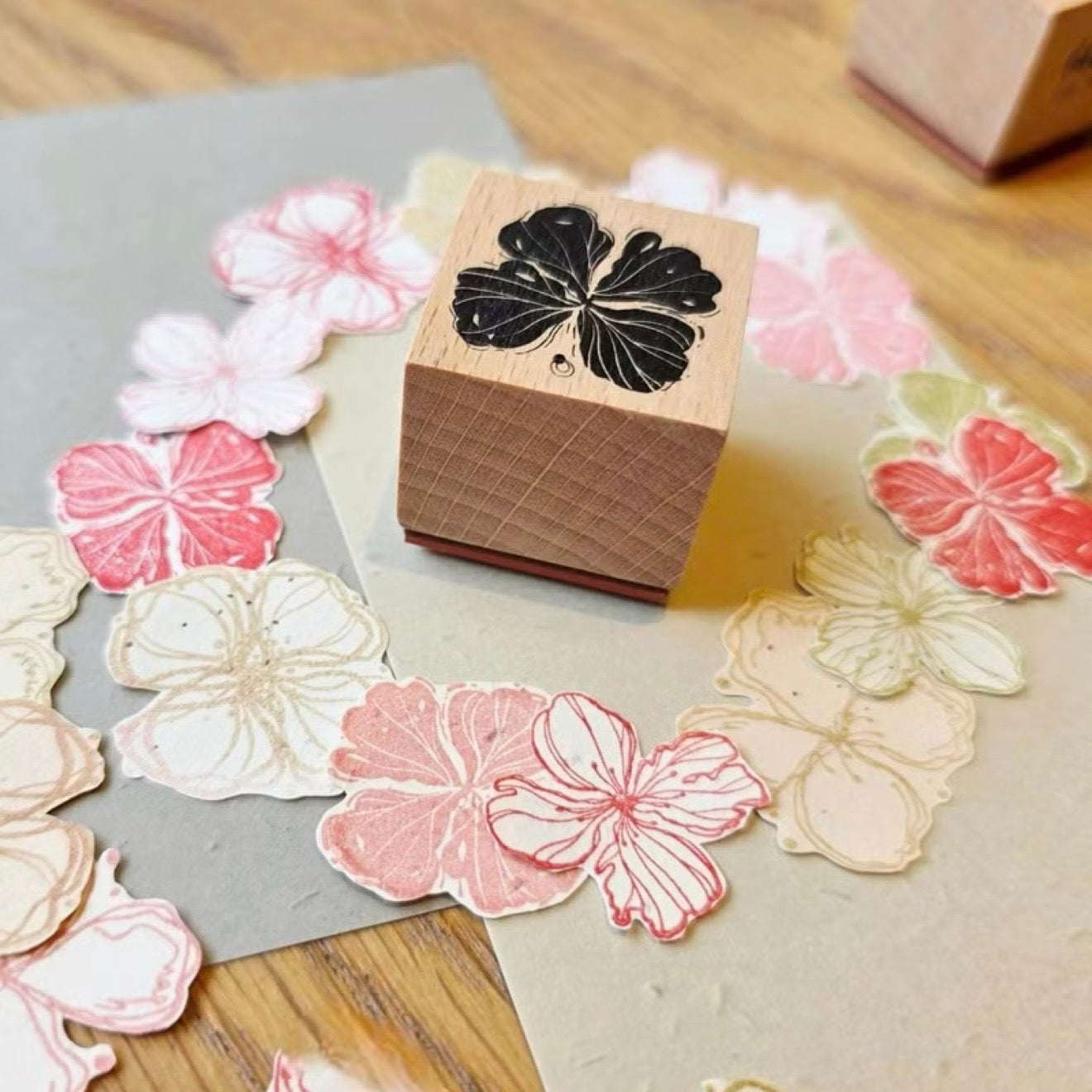 仙女丸 Fairy maru 線條花櫸木印章組