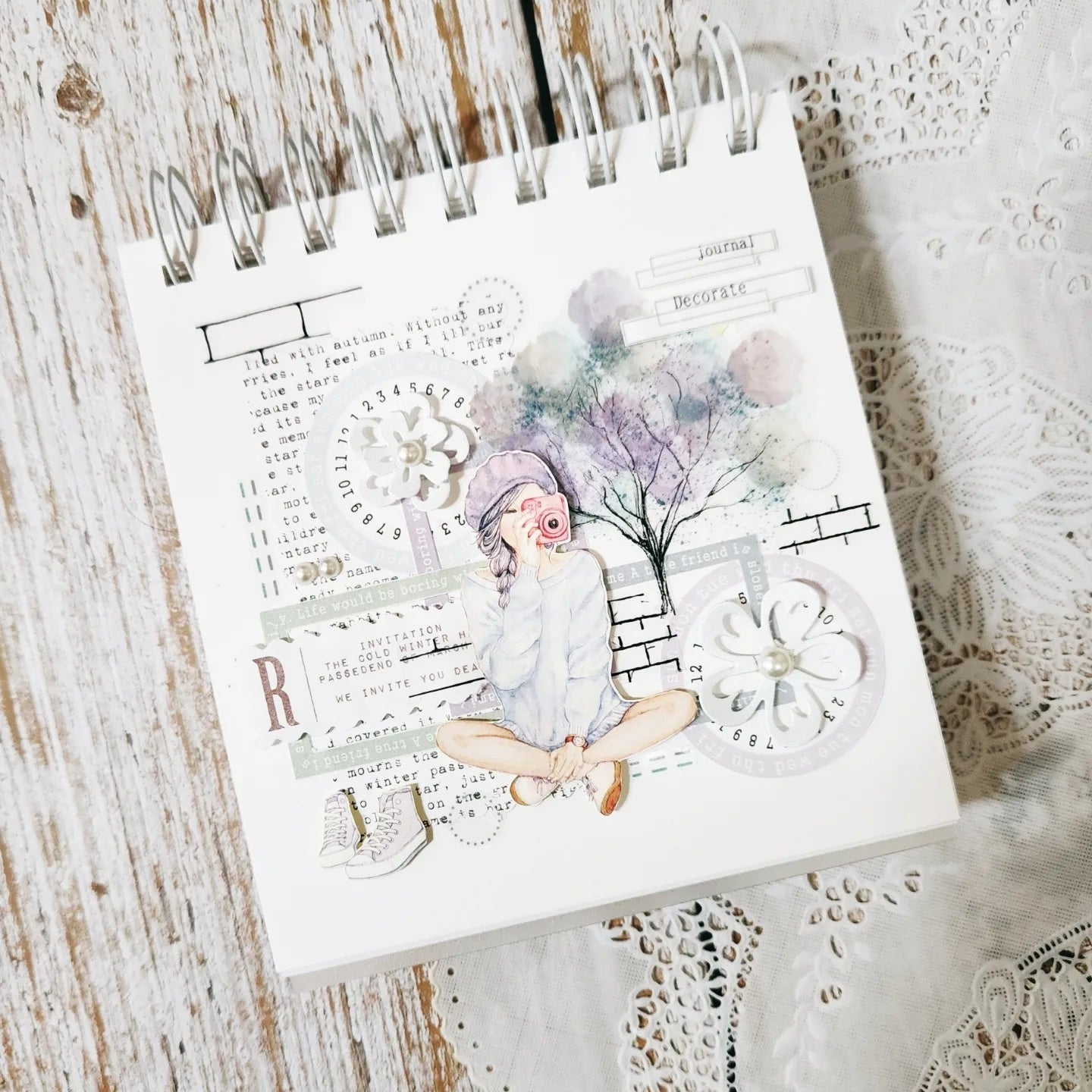 棉花樹霧面透明貼紙包
