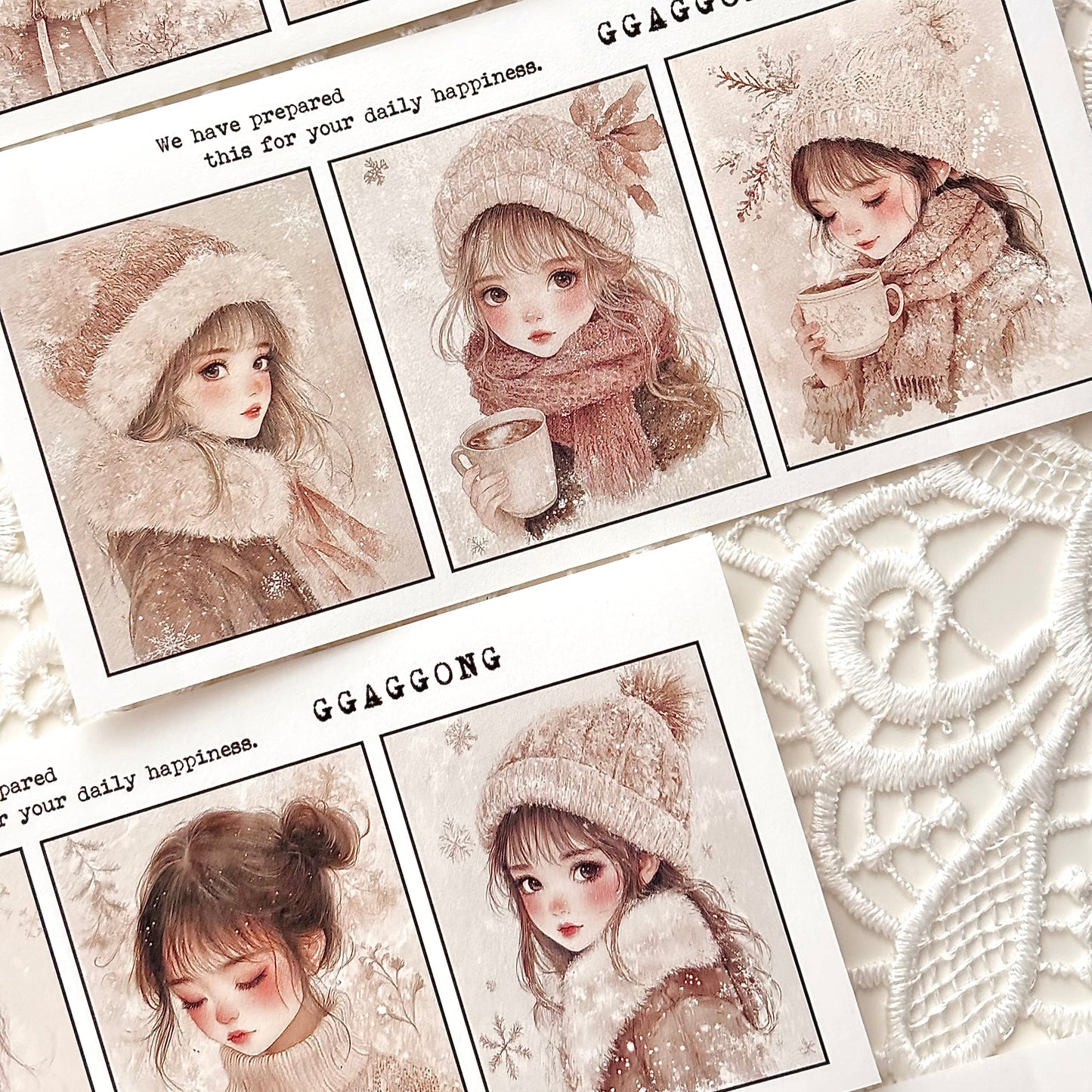 雪花孩童vol.2 模造紙貼紙包