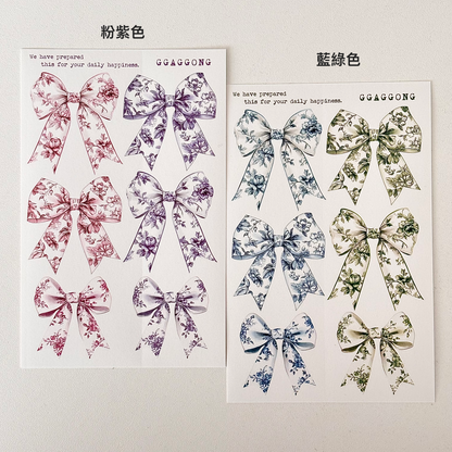 普羅旺斯緞帶 模造紙貼紙包
