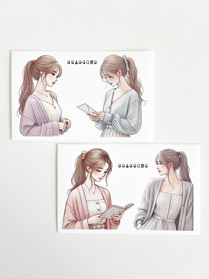 ggaggong女孩vol.1 模造紙貼紙包