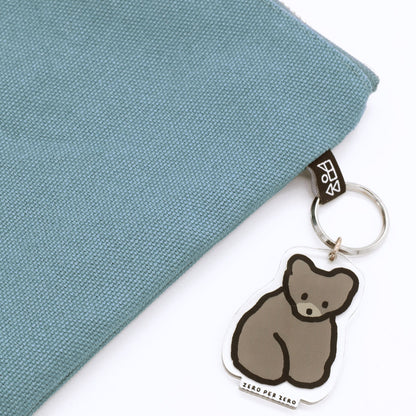 ZERO PER ZERO 刺繡收納袋 貴賓狗 (藍綠色)