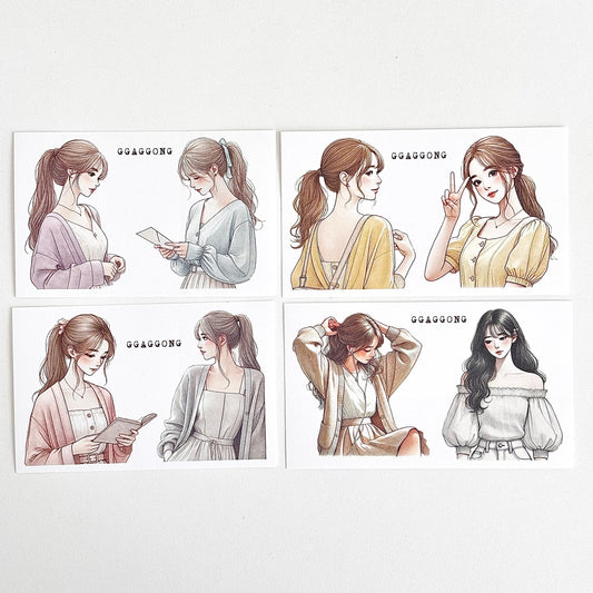 ggaggong女孩vol.1 模造紙貼紙包