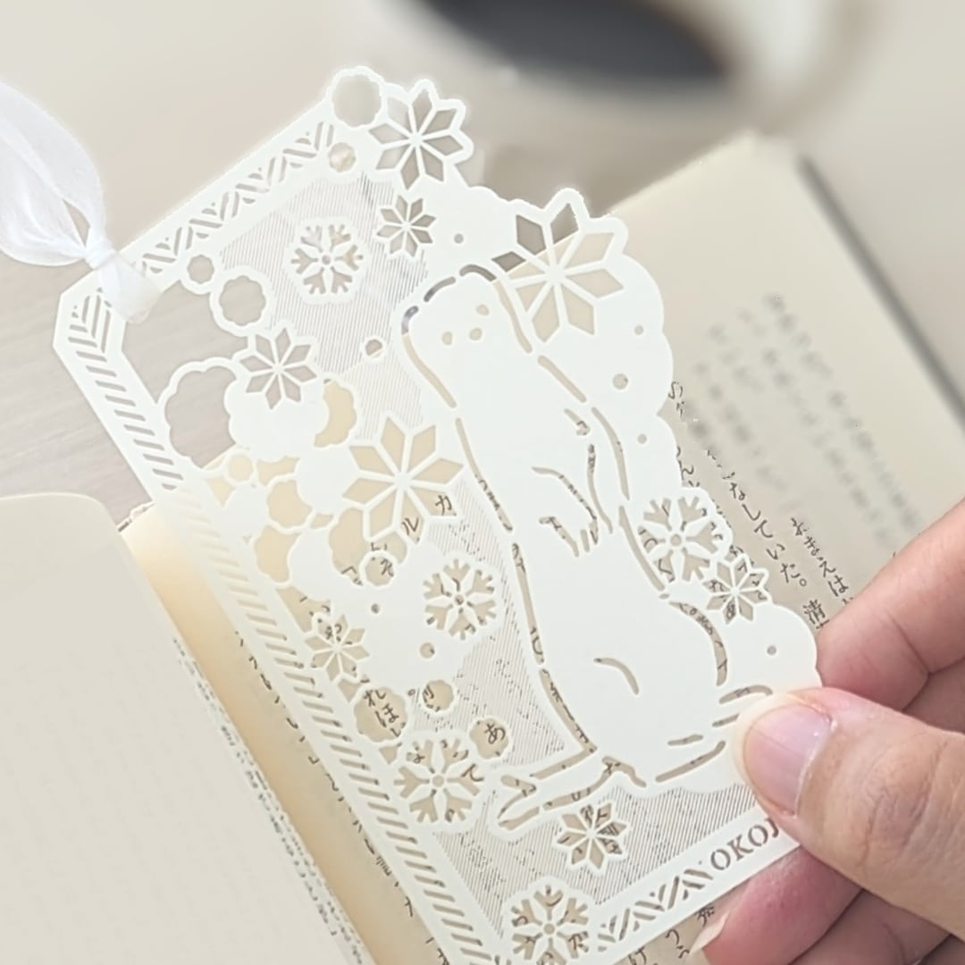 吉田次作商店 純白動物書籤