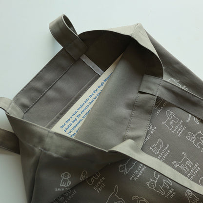 ZERO PER ZERO 帆布袋 小狗圖鑑 (灰色)