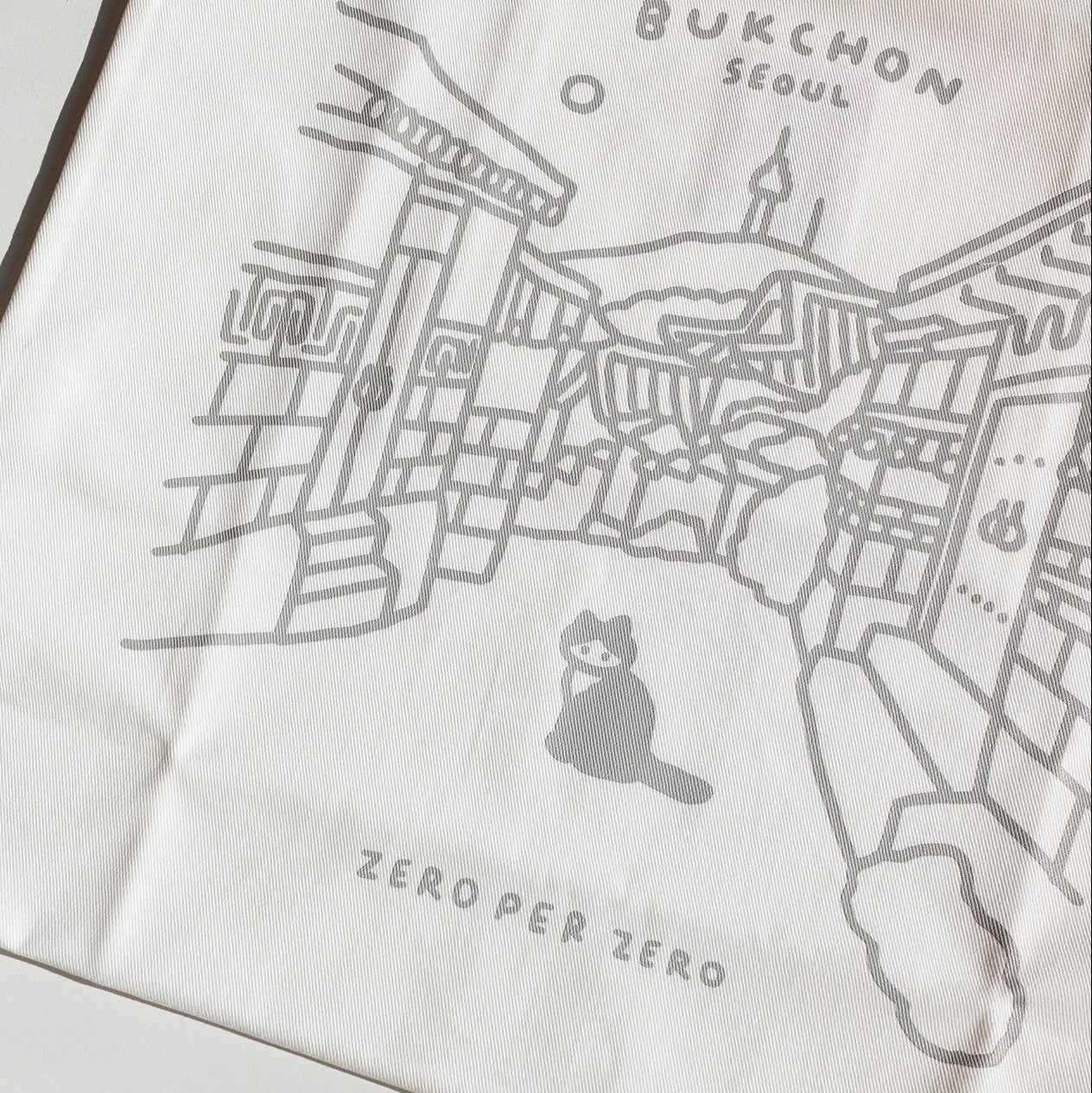 ZERO PER ZERO 帆布袋 北村 (白色)