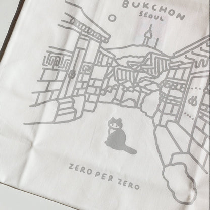 ZERO PER ZERO 帆布袋 北村 (白色)