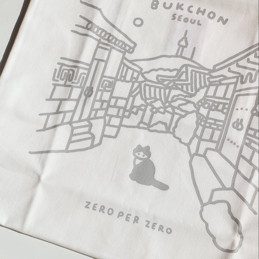 ZERO PER ZERO 帆布袋 北村 (白色)