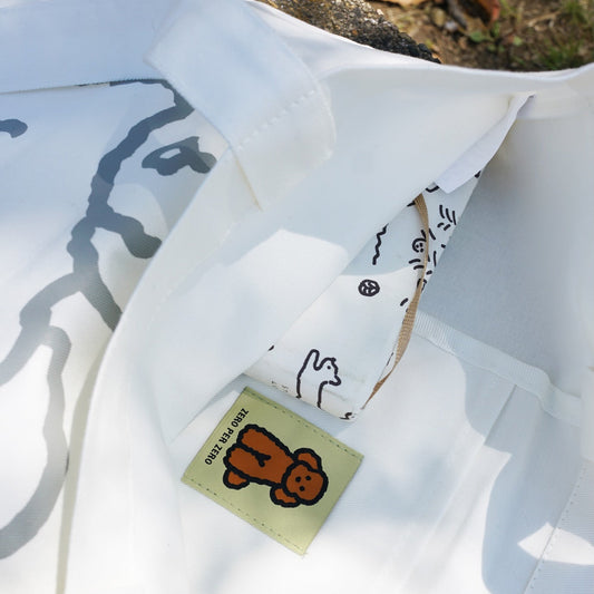 ZERO PER ZERO 帆布袋 小狗 (白色)