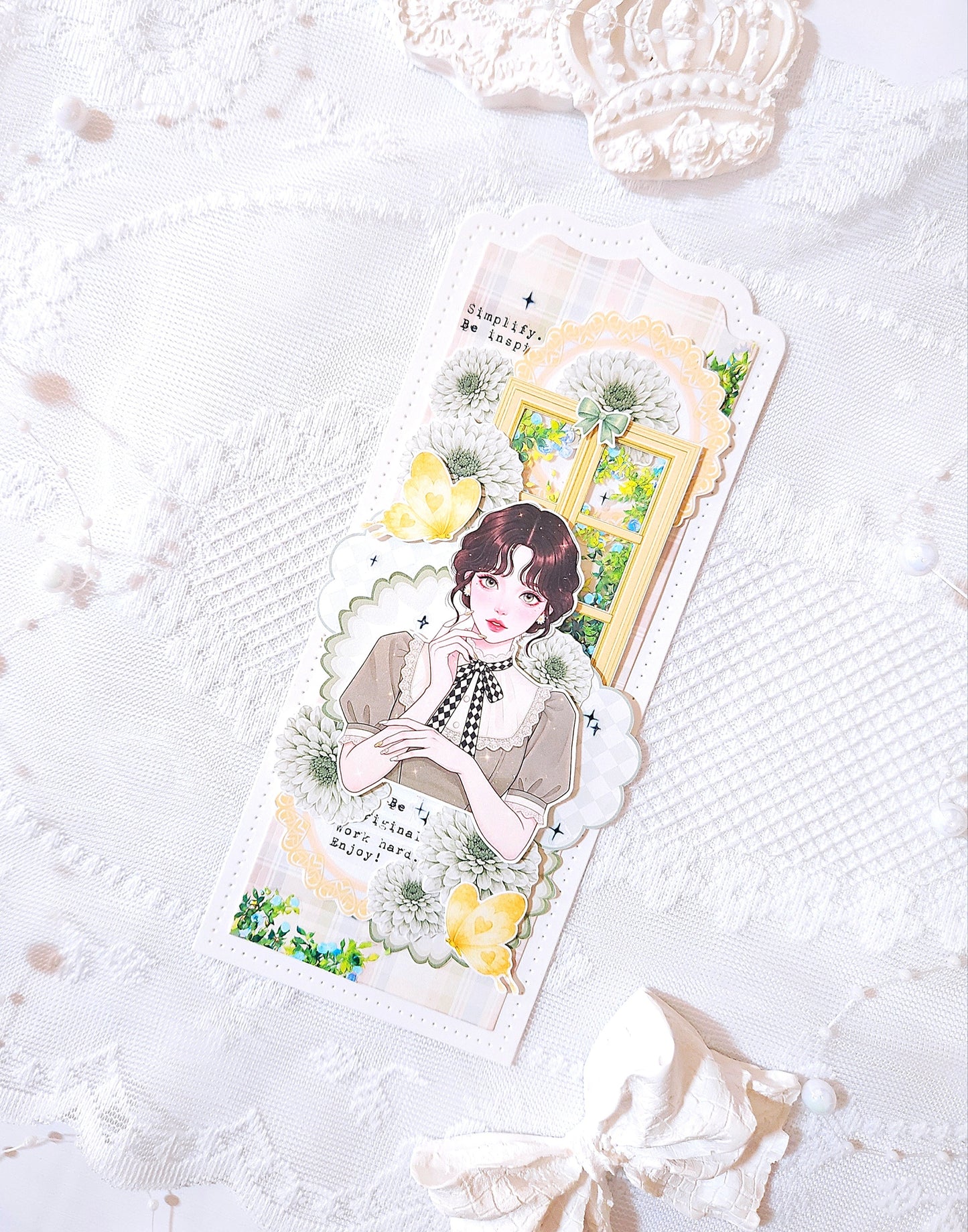 格紋女孩 便箋包