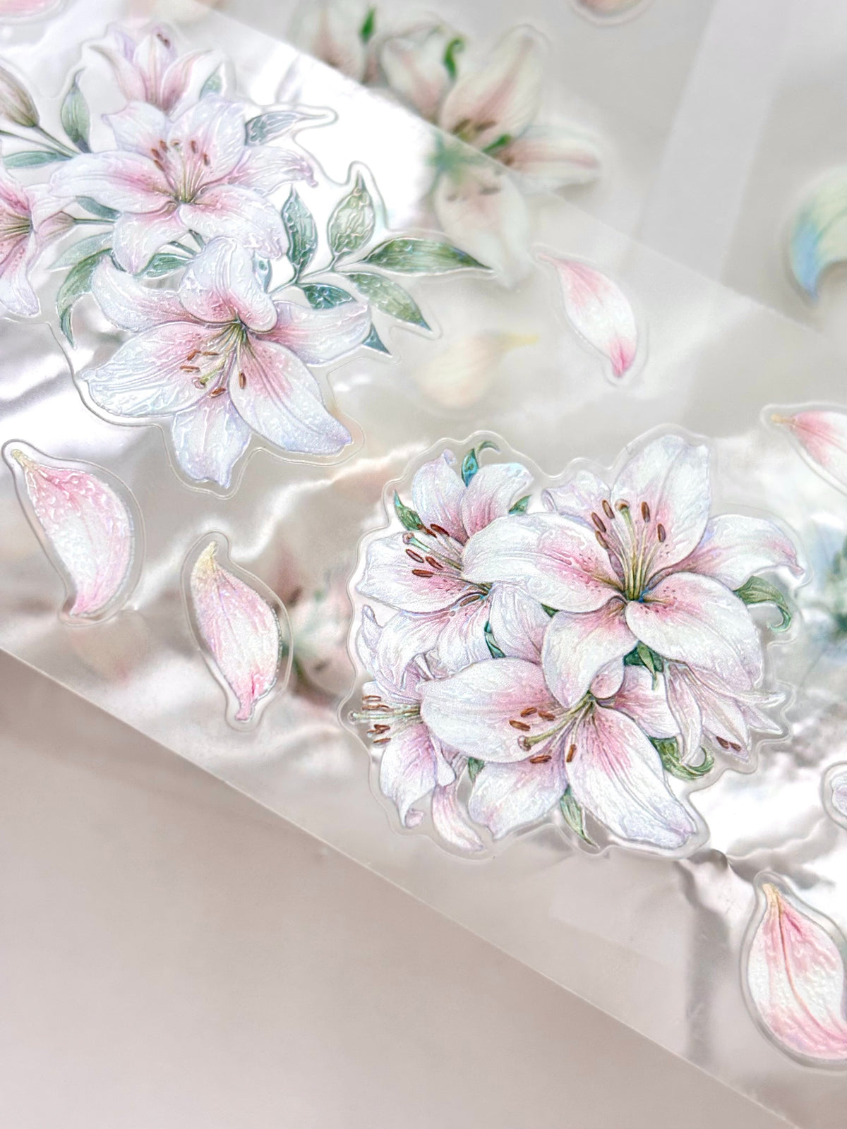 ggaggong Blush Lity 3D珠光亮面PET紙膠帶 (割型)
