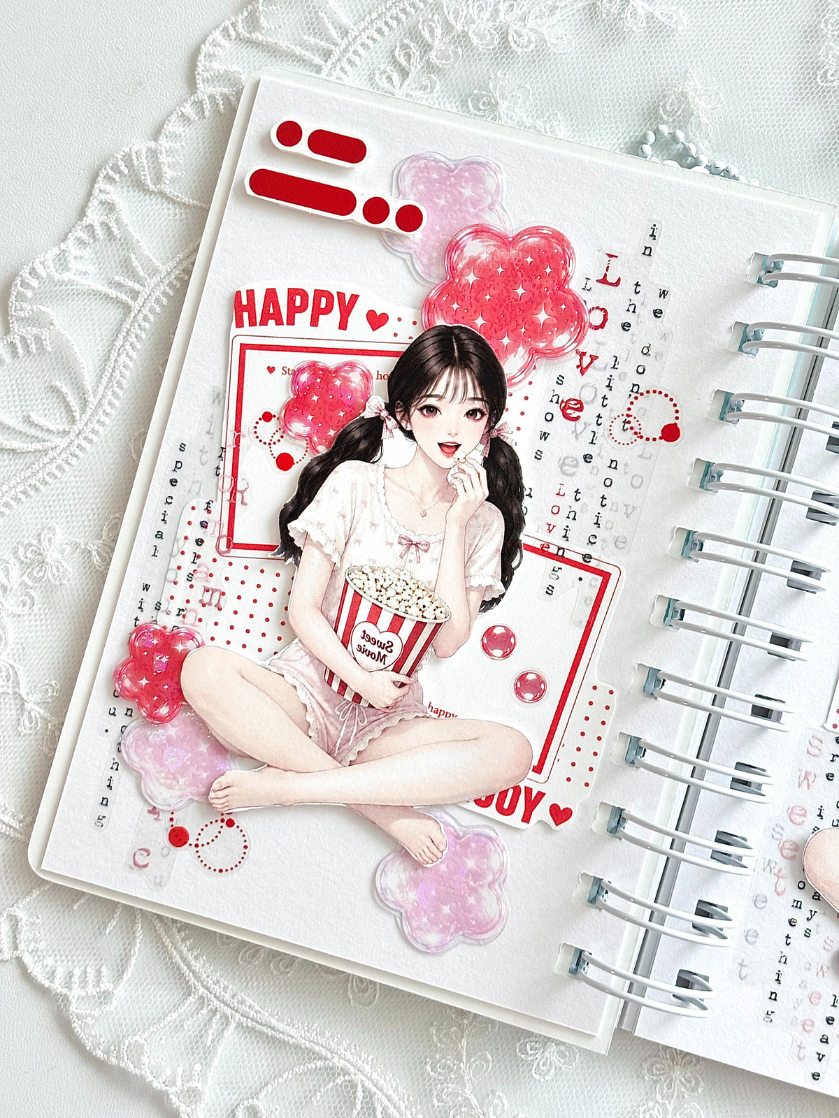 可愛女孩插畫3 便箋紙包