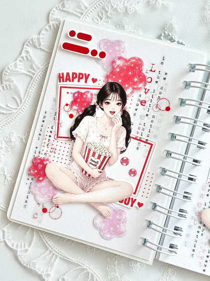 可愛女孩插畫3 便箋紙包