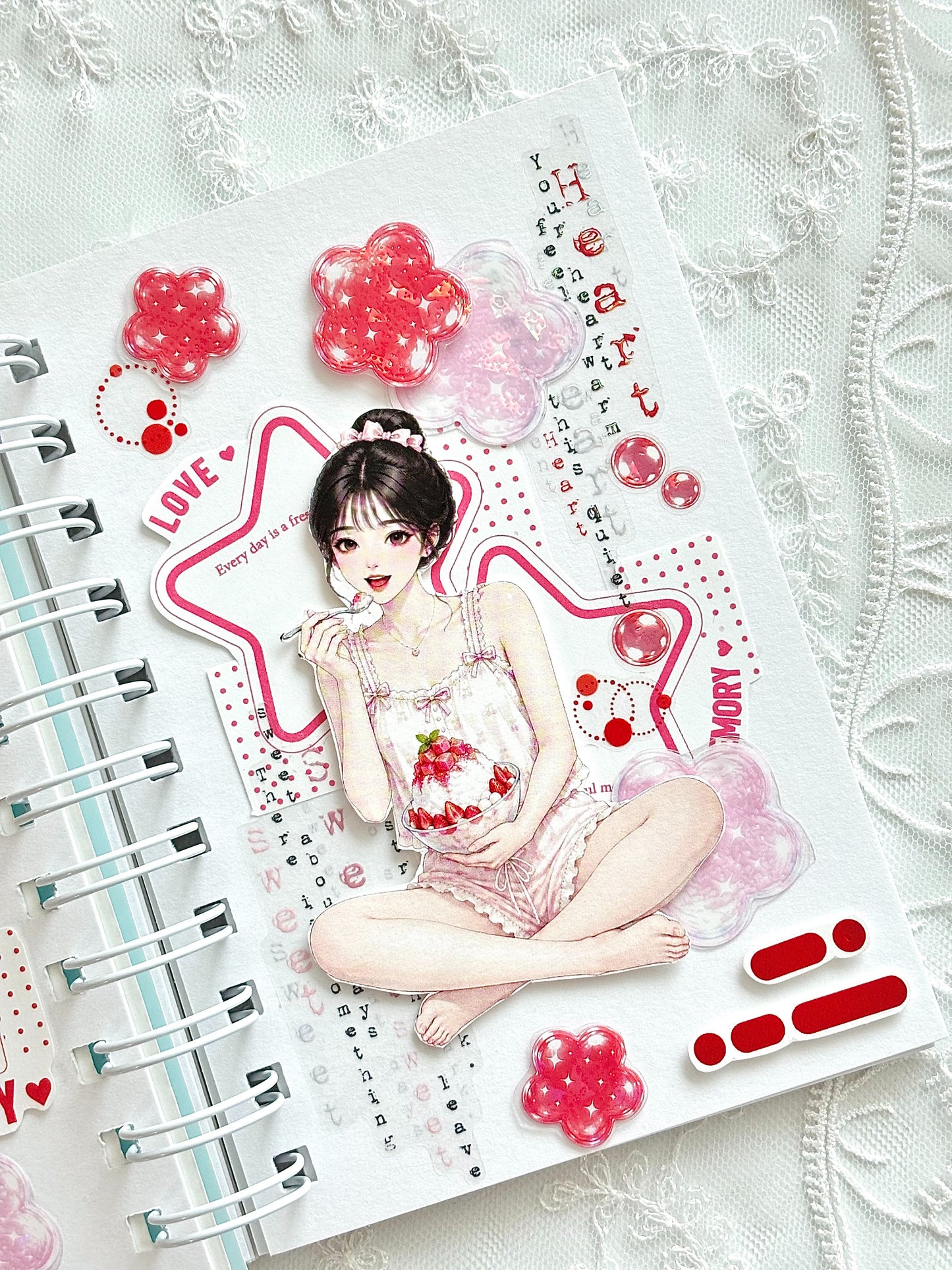可愛女孩插畫3 便箋紙包