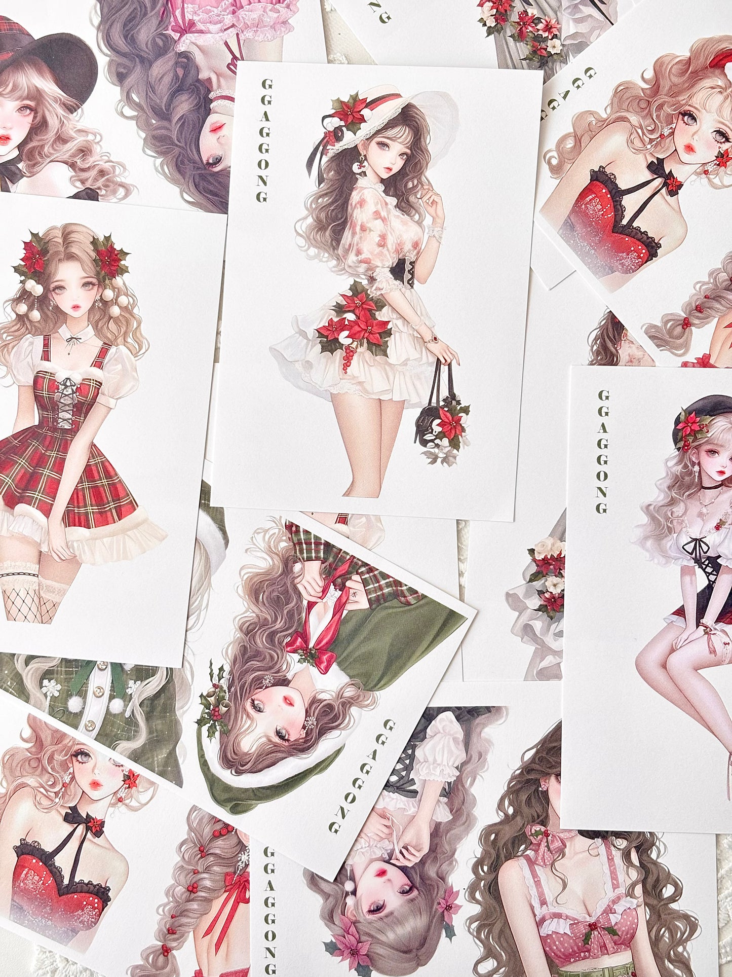 聖誕女孩 模造紙貼紙包