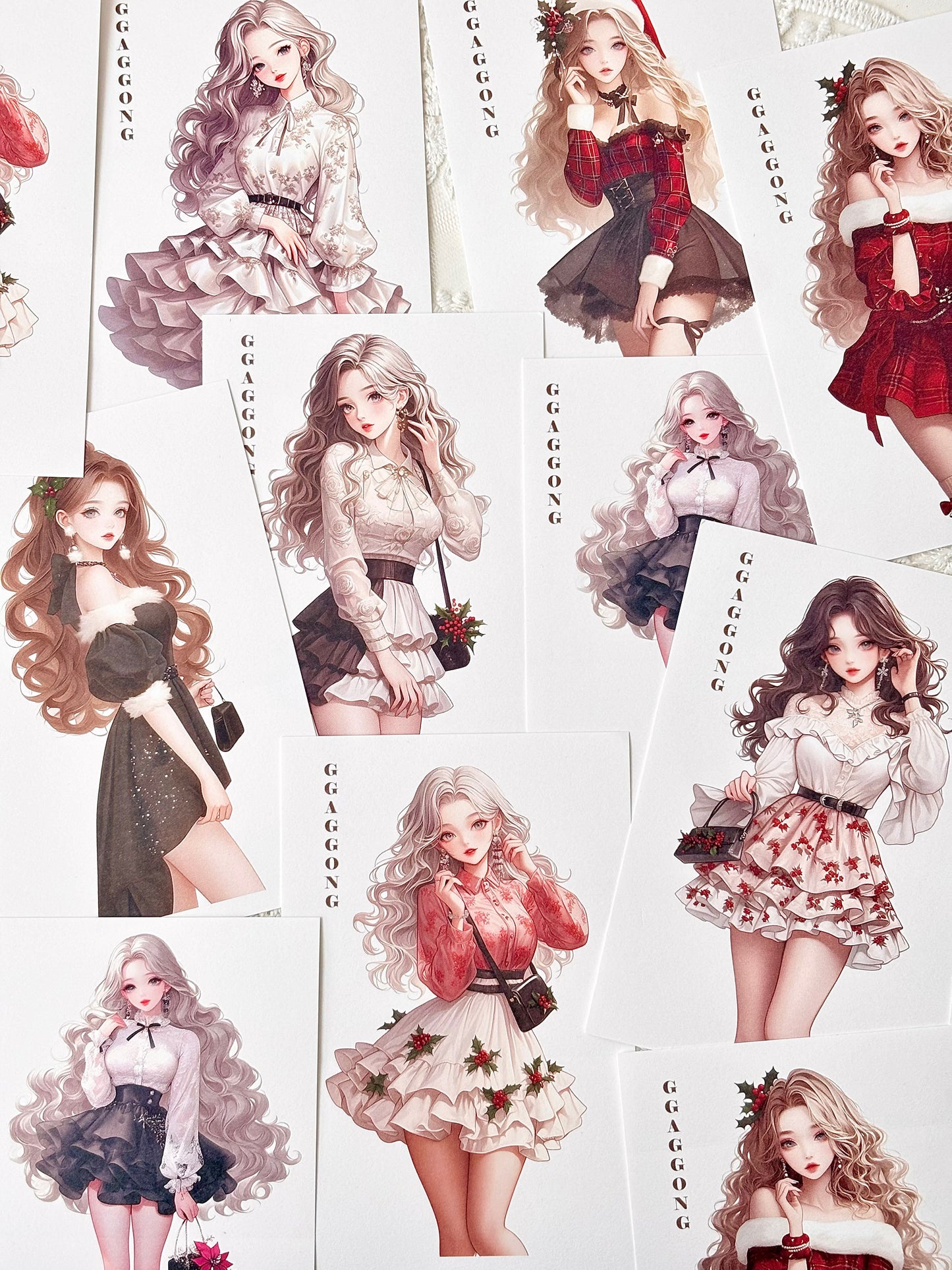 特別版 聖誕女孩 模造紙貼紙包