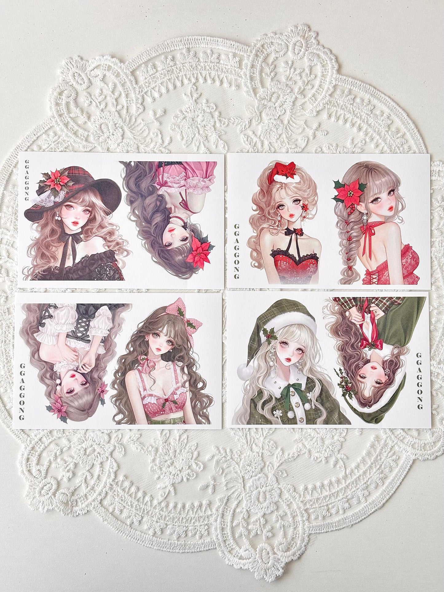 聖誕女孩 模造紙貼紙包