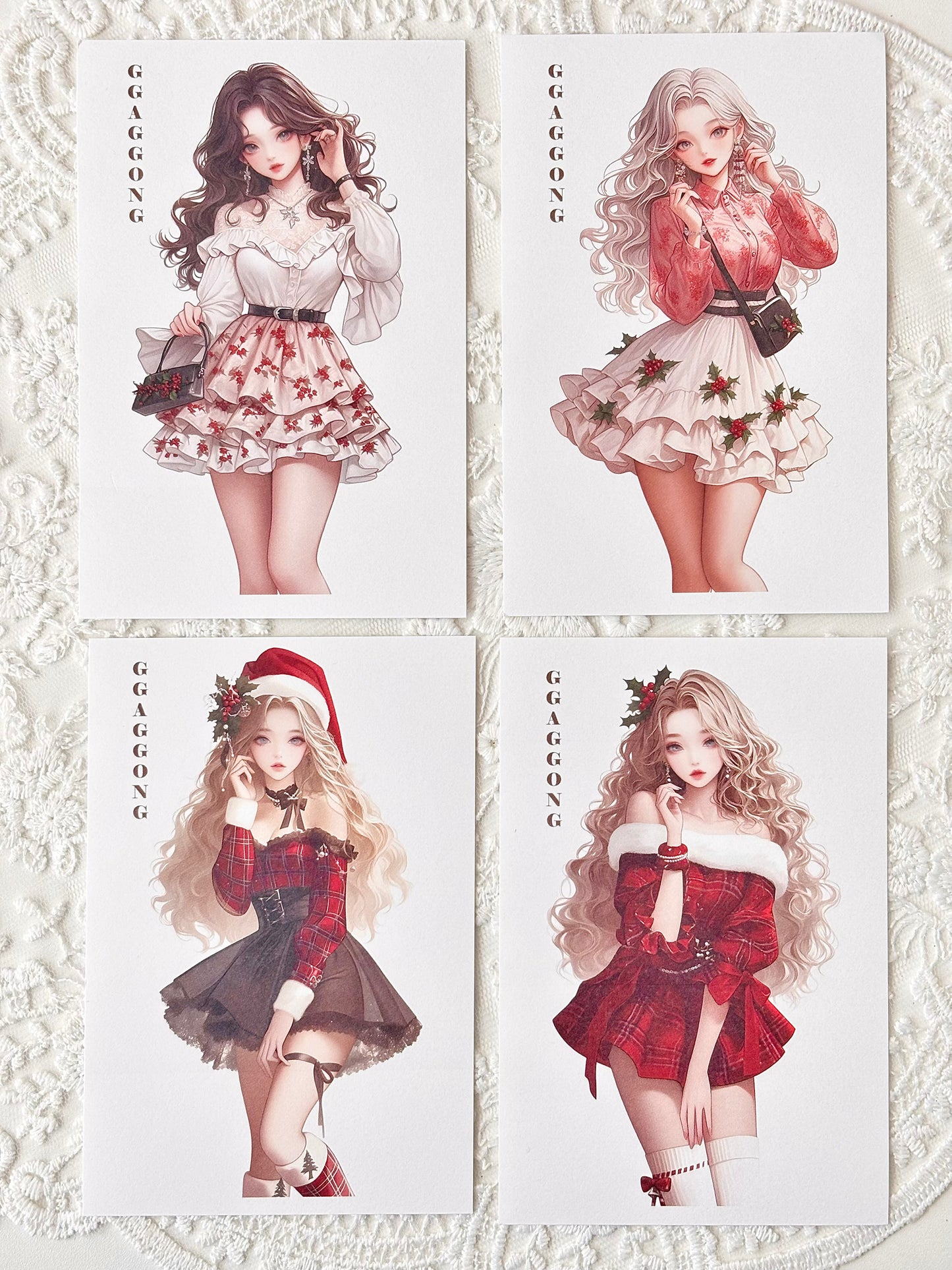 特別版 聖誕女孩 模造紙貼紙包