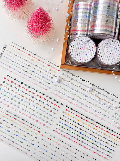 花邊線條 亮面PET紙膠帶 (割型)