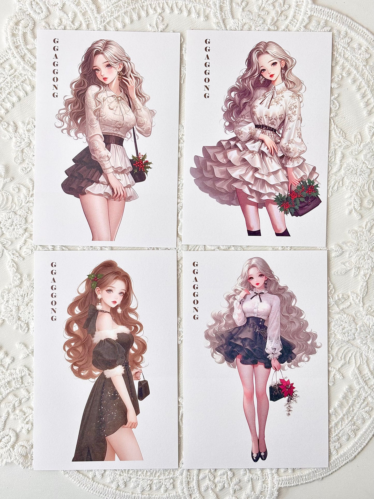 特別版 聖誕女孩 模造紙貼紙包