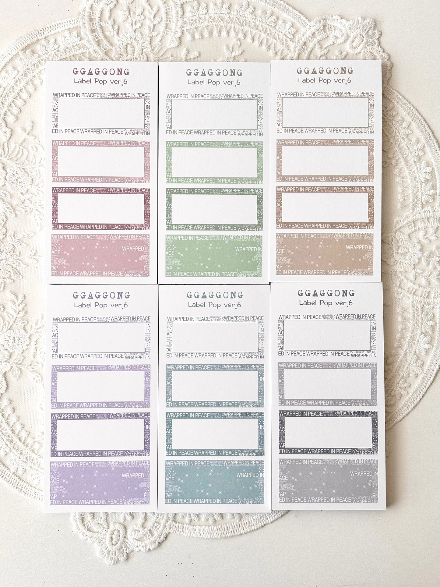 標籤POP ver.6 便箋本套組 粉彩色