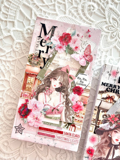 聖誕商店屋 模造紙貼紙包