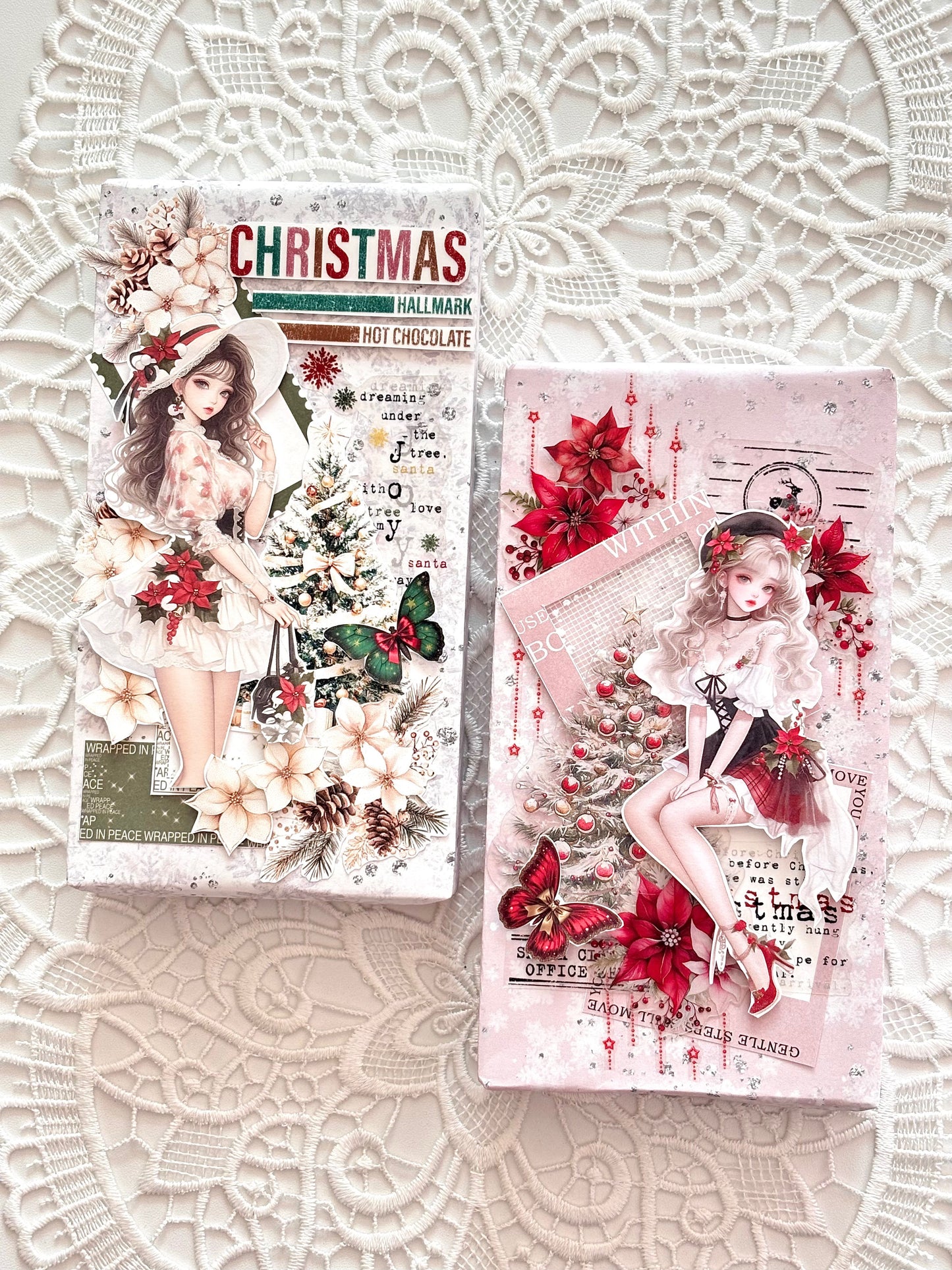 聖誕女孩 模造紙貼紙包