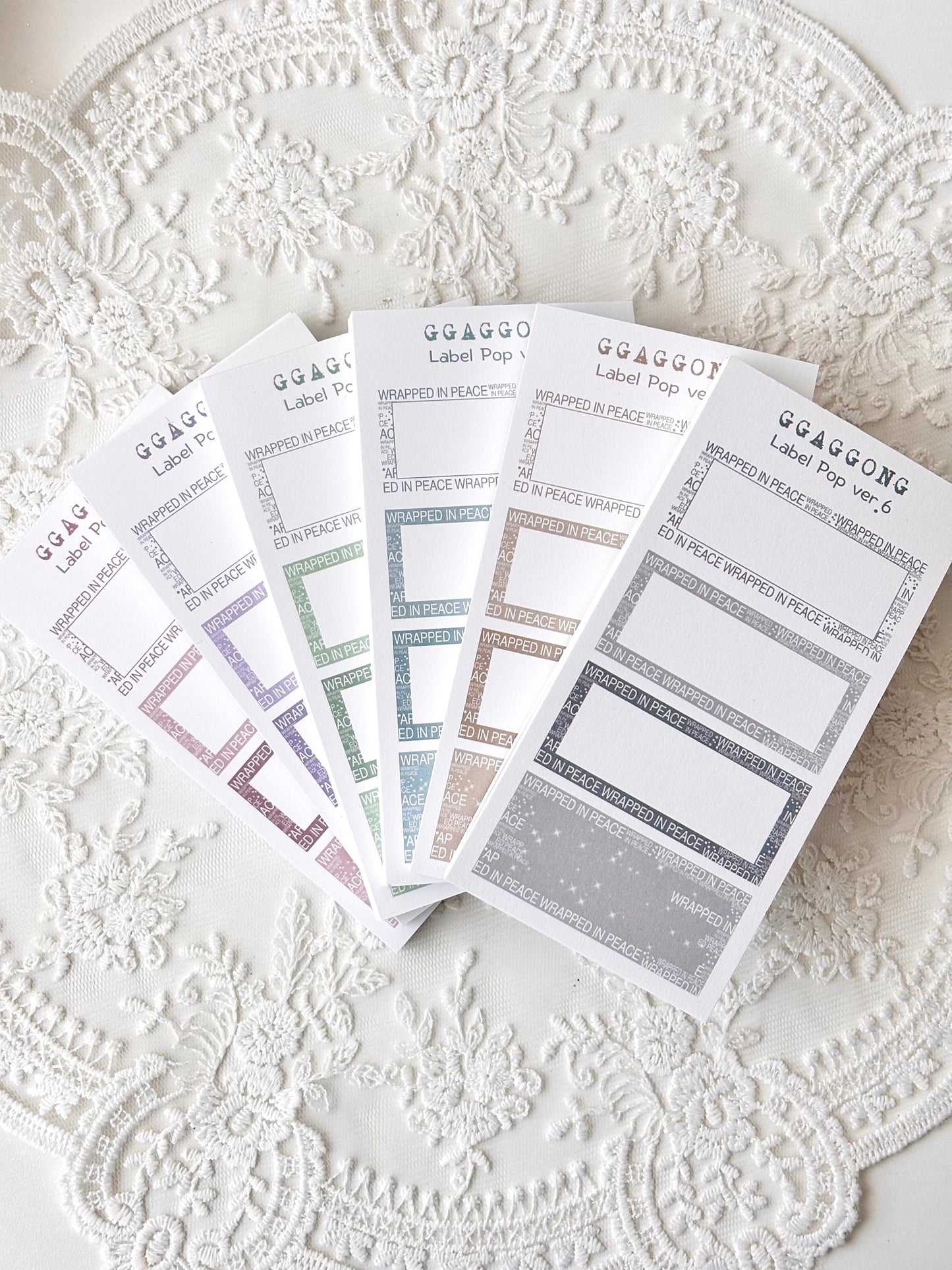 標籤POP ver.6 便箋本套組 粉彩色