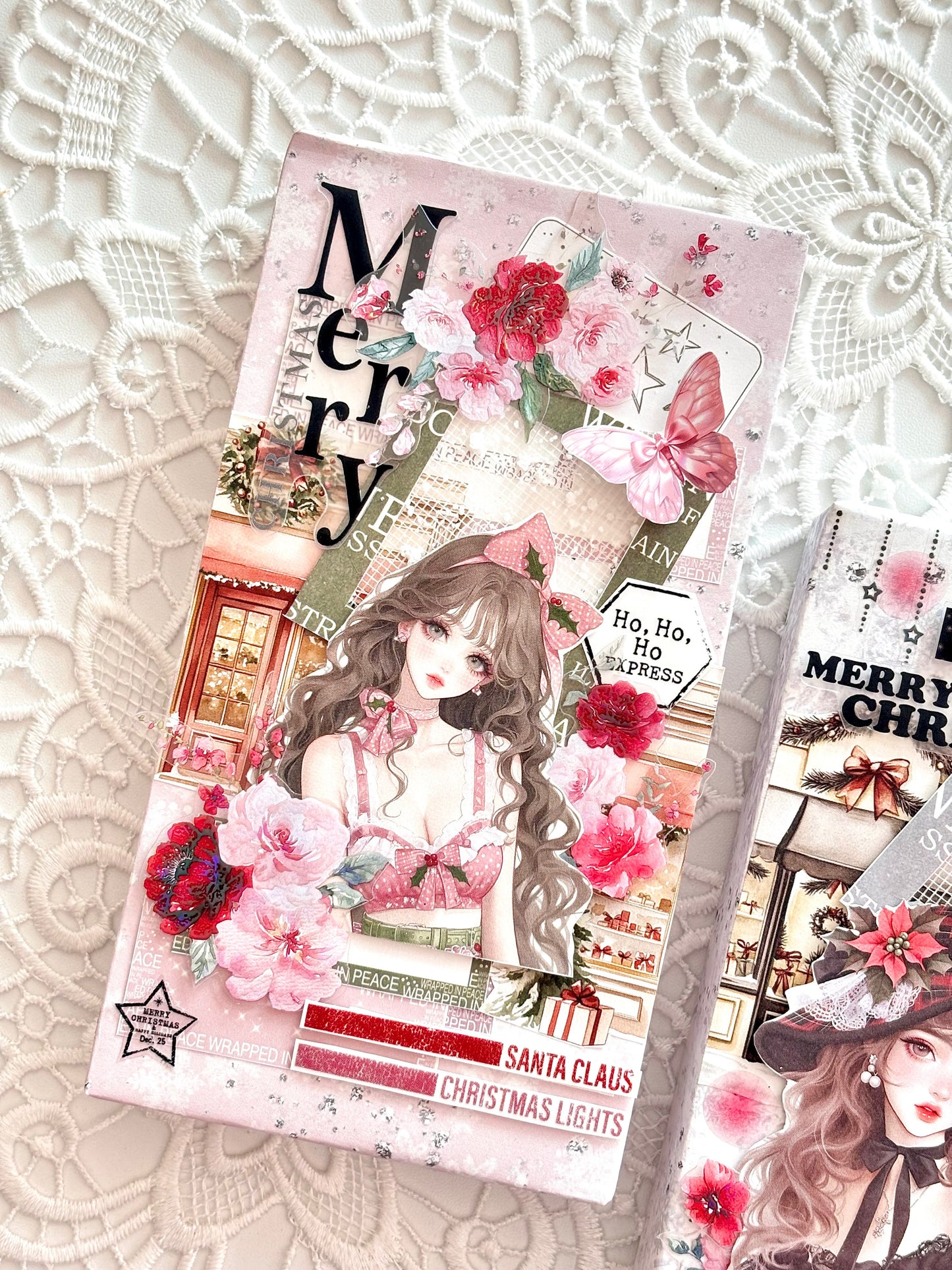 聖誕女孩 模造紙貼紙包