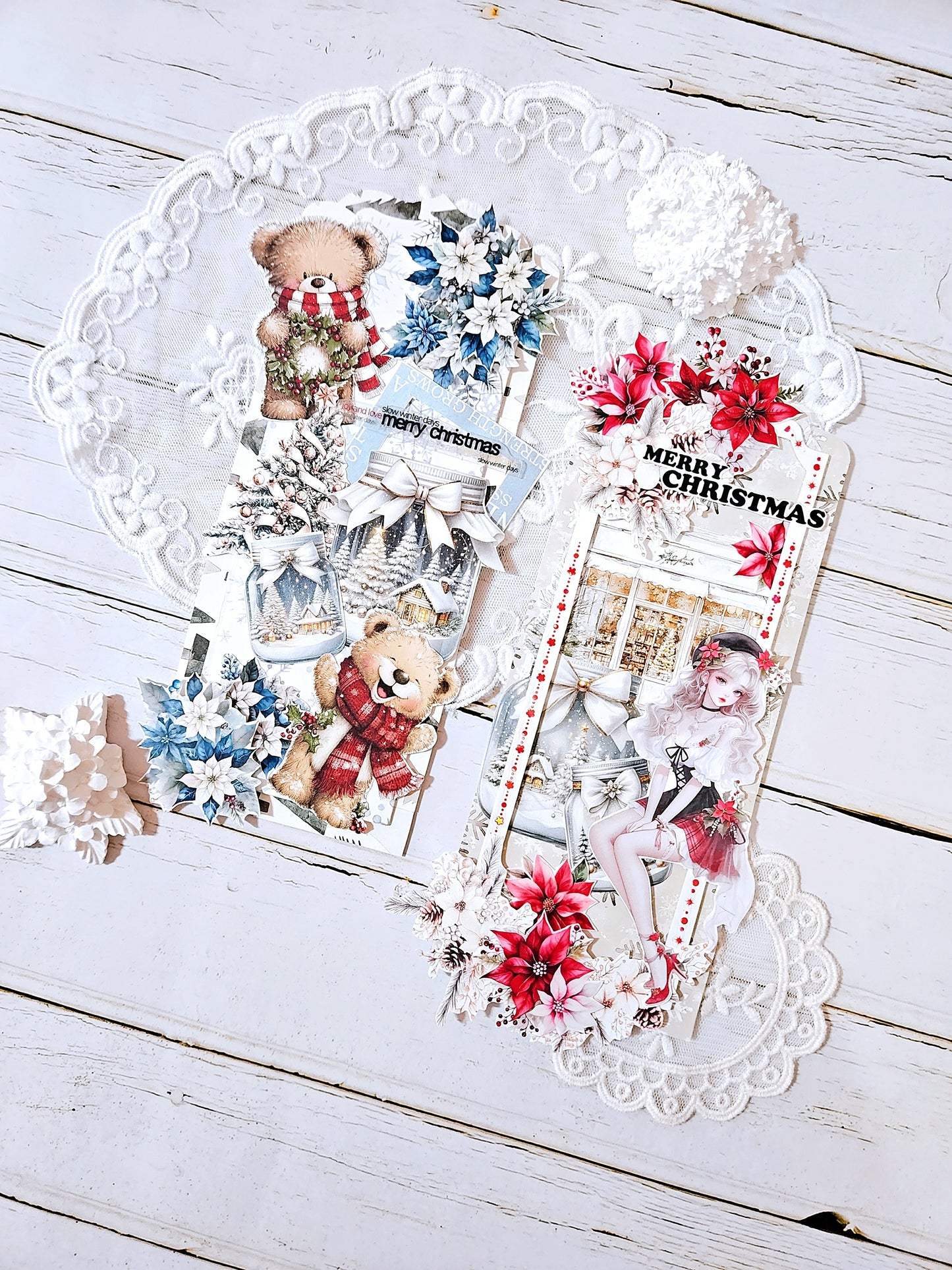 聖誕熊 模造紙貼紙包