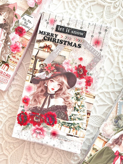 聖誕商店屋 模造紙貼紙包