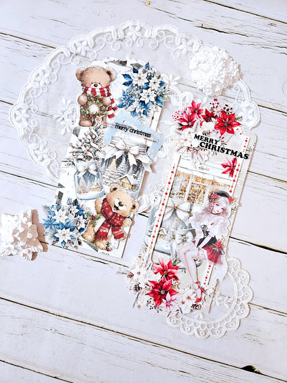 聖誕玻璃瓶 模造紙貼紙包