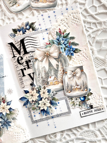 聖誕郵戳 PET貼紙包