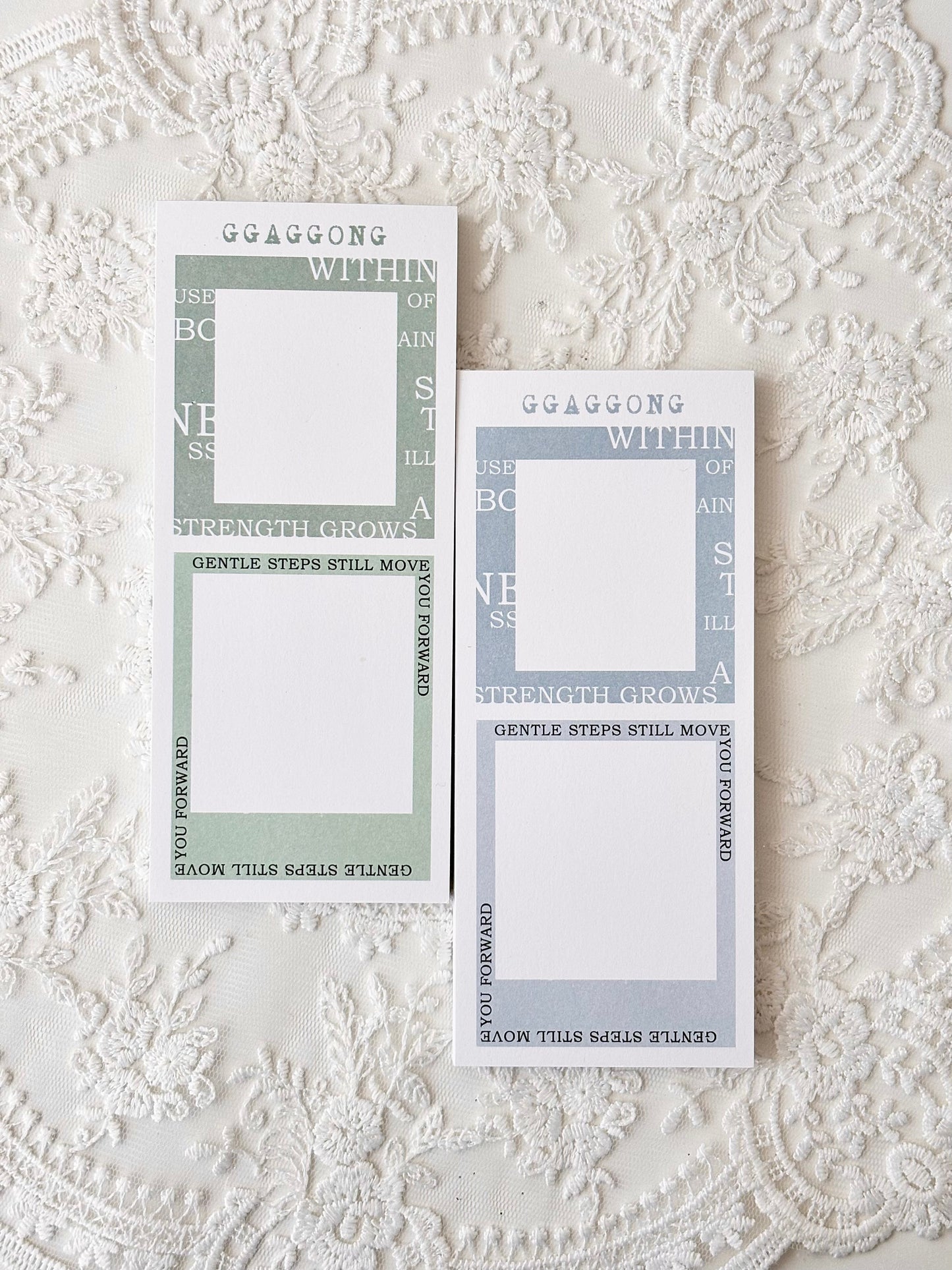 粉彩字框 便箋本套組