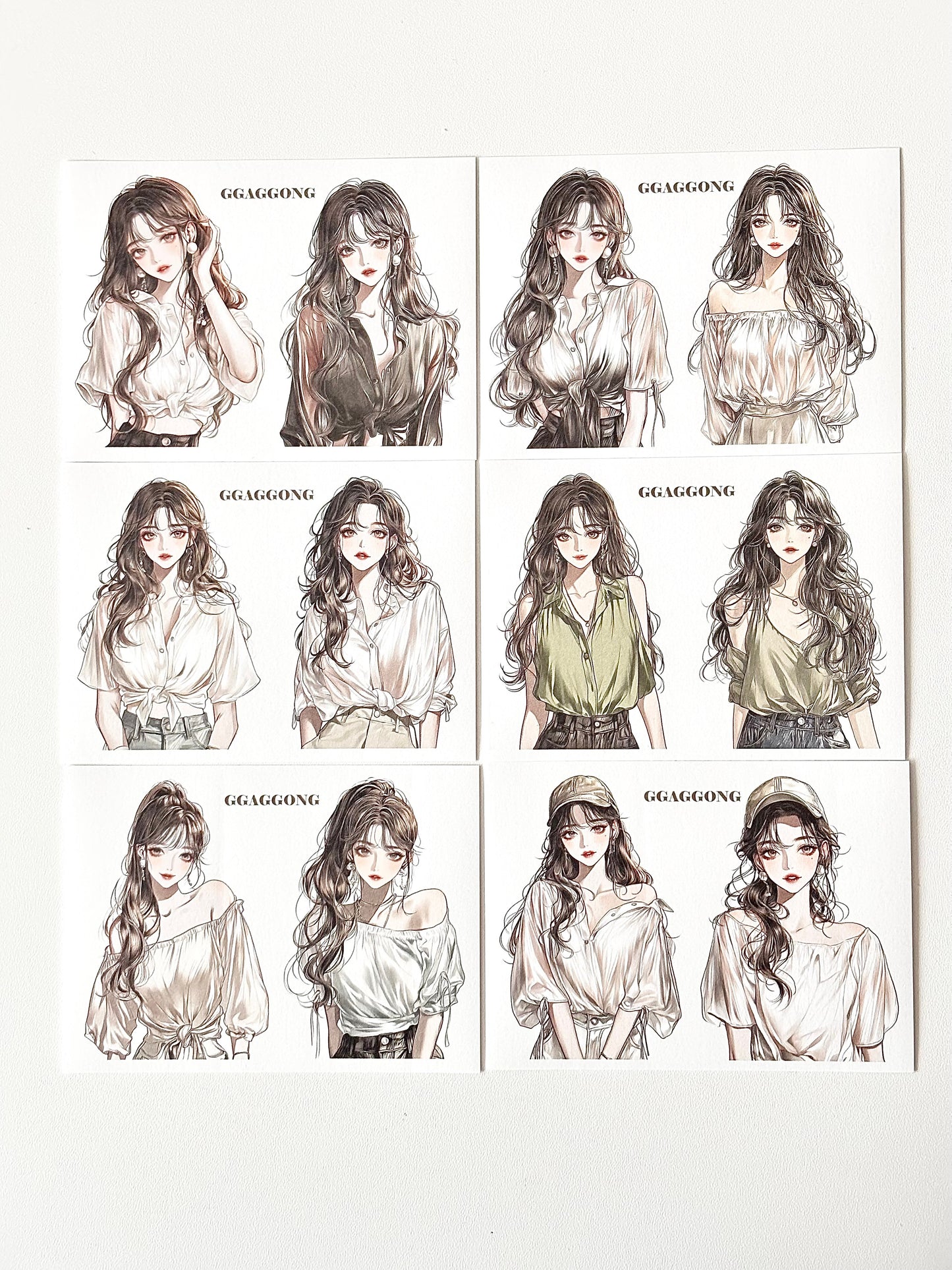ggaggong女孩 vol.2 模造紙貼紙包