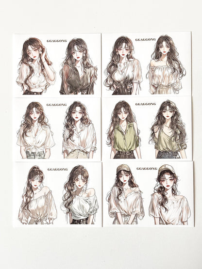 ggaggong女孩 vol.2 模造紙貼紙包