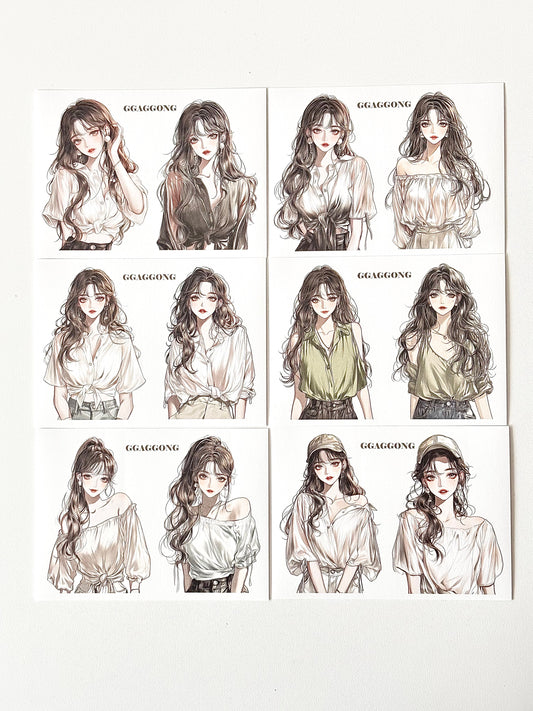 ggaggong女孩 vol.2 模造紙貼紙包