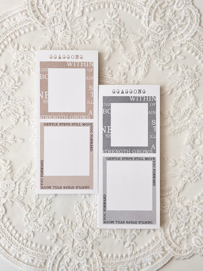 粉彩字框 便箋本套組