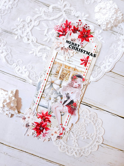 聖誕商店屋 模造紙貼紙包