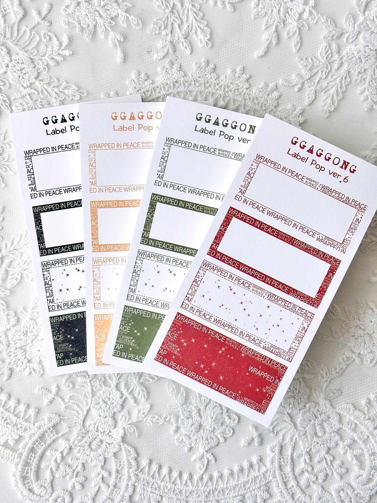 標籤POP ver.6 便箋本套組 特殊色