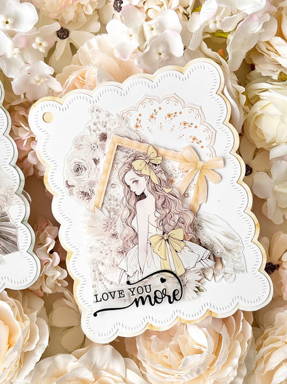 米色婚禮小物 模造紙貼紙包