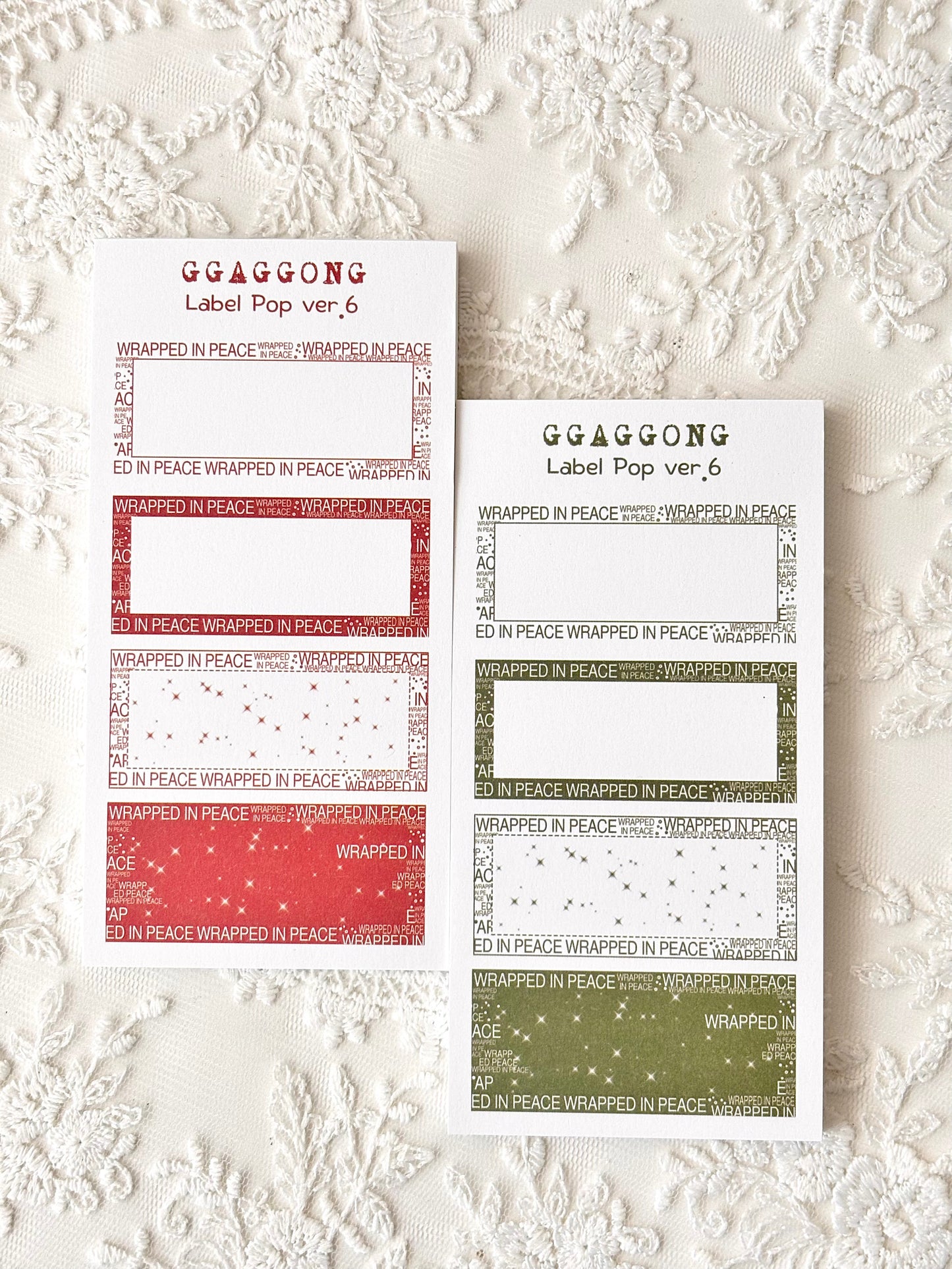 標籤POP ver.6 便箋本套組 特殊色