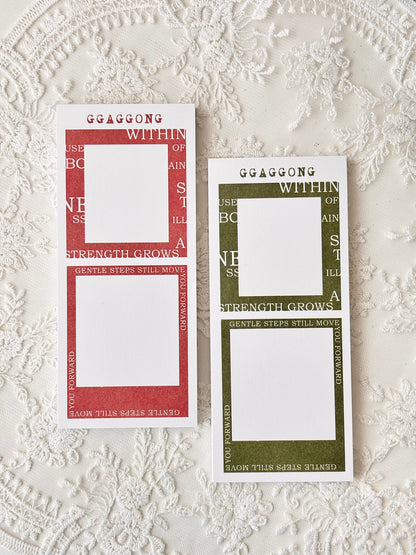 粉彩字框 便箋本套組 特別色