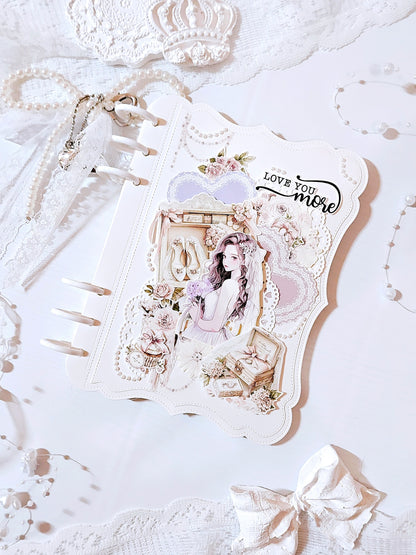 粉紅色婚禮小物 模造紙貼紙包